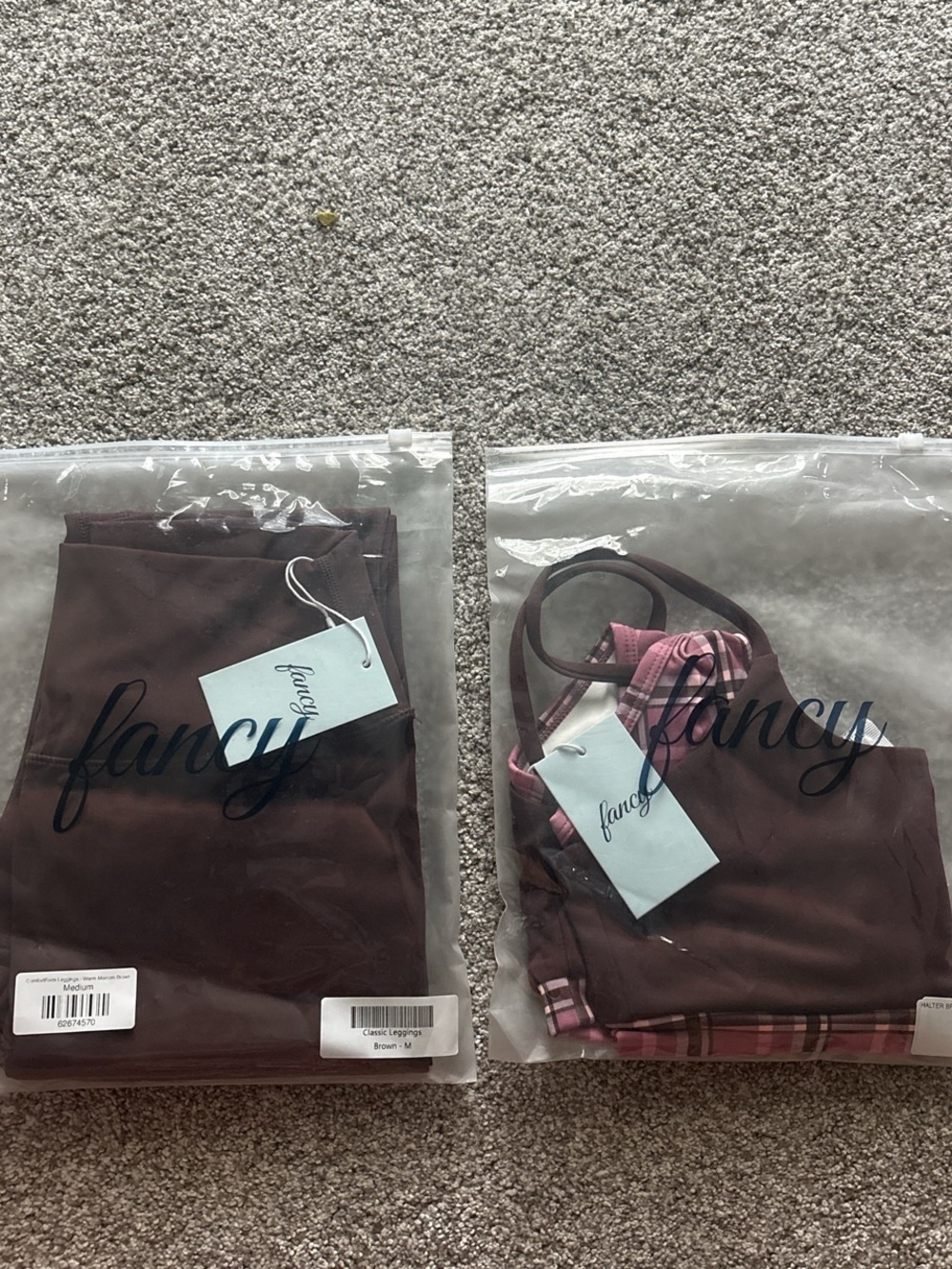 Fancy Women's Brown Bra Top and Leggings
